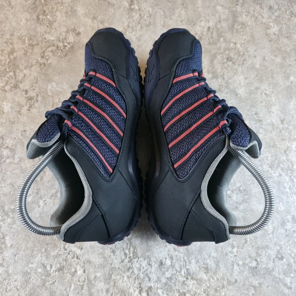 KURU Chicane‎ Comfort Sneakers Walking Hiking Womens 7.5 Blue Salmon Lace Up
